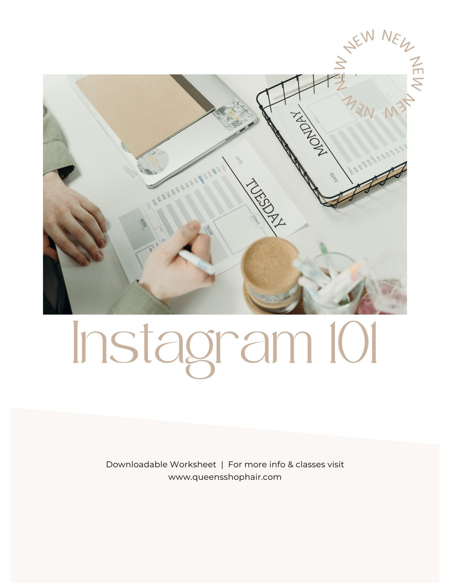 Instagram Worksheet -Queen’s Shop